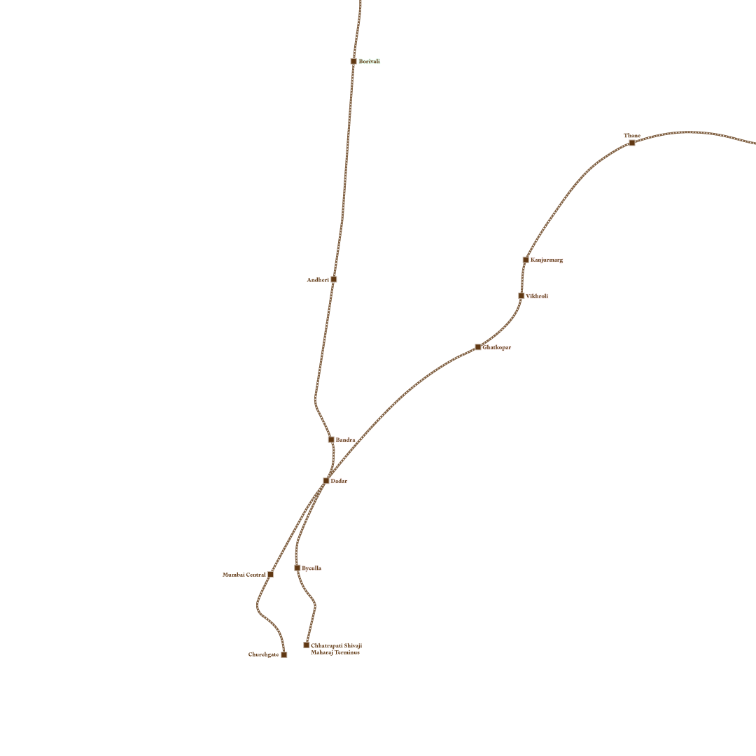 Map illustrating the location of Downtown Powai and its connectivity to surrounding regions and landmarks in Mumbai